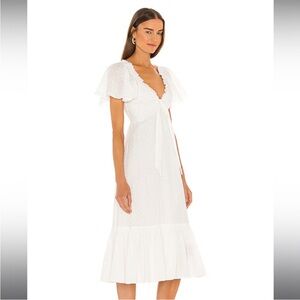 Cleobella Ashlyn Organic Cotton Dobby Midi Dress NWT‎ SZ M